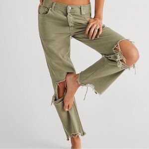 Free People - Maggie Jeans Green